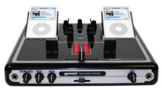 GEMINI iTRAX Dual iPOD 2 Ch Mixer Station Console w/USB + DJX 03 