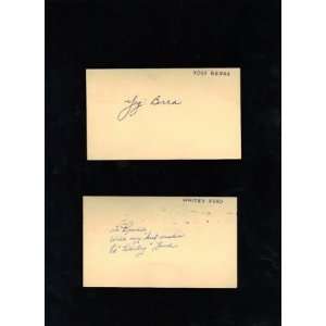 Yogi Berra 1961 Yankees signed autographed 1955 GPC JSA   MLB Cut 