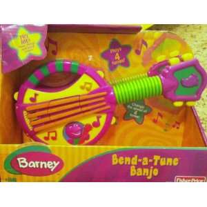  Fisher Price Barney the Purple Dinosaur Bend a Tune Banjo 