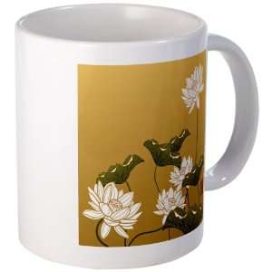  Mug (Coffee Drink Cup) Lotus Flower Chinese Flag 