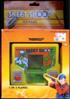Electronic handheld SKEET SHOOT game by Tiger. From 1987. Complete 