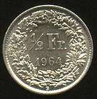SWITZERLAND COIN,1 RAPPEN,1937/19​46,1/2 Fr 1909
