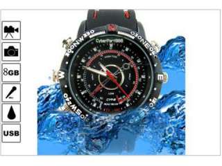 Waterproof 8GB Spy Hidden HD Camera Recorder Watch DVR 1280x960  