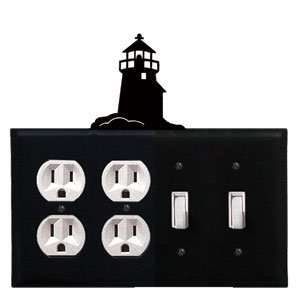     Double Outlet, Double Switch Electric Cover