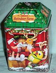 2003 RARE M&Ms LE Reindeer Farm Christmas Tin # 16  
