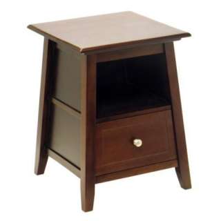 New Angolo Wooden End / Night Table   Cabinet   Walnut  
