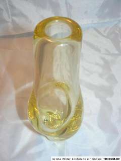 Czech Bohemian ZBS Zelezny Brod M. Klinger glass Vase 60s/70s 25 cm 