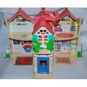  Vintage Fisher Price Doll Houses with Pink Roof 