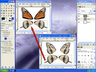 Butterfly Wing Creator CD rom, ooak doll fairy wings  