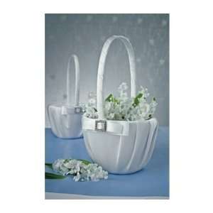   : Crystal Elegance Flower Basket   Flower Girl Basket: Home & Kitchen
