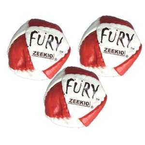  Zeekio Footbag Gift Set   The Fury 3 pack (Red 