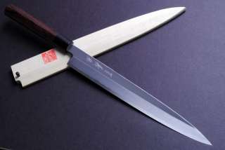 Japanese sushi chef knife,Yanagi YOSHIHIRO KASUMI 270 Shitan Handle 