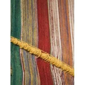 Traditional Loom with Unfinished Weaving, Cuzco, Peru Premium 