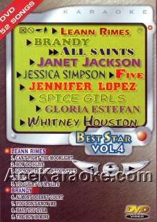 Best Star Vol. 4 Karaoke DVD   52 Multiplex Karaoke Songs 