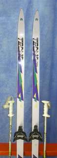 KIDS Cross Country 61 Skis 3 pin 160 cm +Poles TECNOPR  