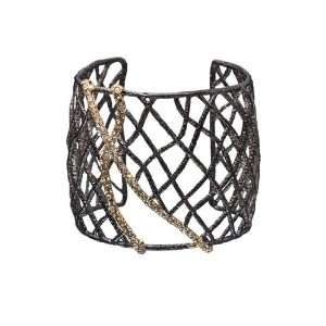Alexis Bittar Elements Pave Accent Medium Woven Cuff