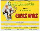   1950s CHEEZ WHIZ Recipe Booklet KRAFT FOOD Advertising Premium