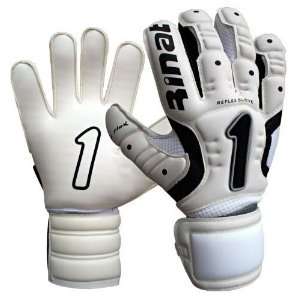  Rinat Kancerbero Soccer Goalie Gloves WHITE/BLACK SIZE 9 