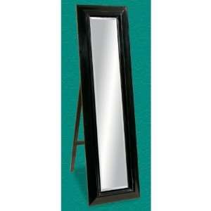  Bassett Mirror M3066B Cheval Floor Mirror, Glossy Black 