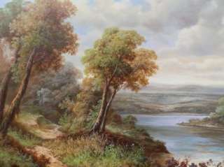 Huge Original Oil Painting Landscape River Estate Art 36 x 24 