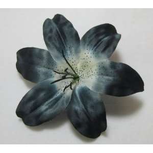  Grey Lily Hair Flower Clip: Beauty