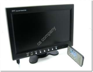 Car Headrest TFT LCD Reversing Monitor 2 Video input  