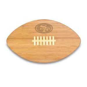 San Francisco 49ers Football Shaped Cutting Board/Service Tray  