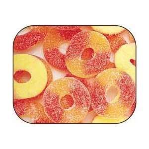 Peach Gummi Gummy Rings Candy 4 Pound Bag (Bulk)  Grocery 