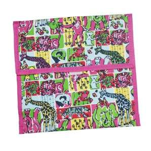 Lilly PULITZER reusable SNACK SACK sandwich bag PATCH  