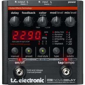   new the nd 1 nova delay raises the bar for guitar effect pedals and