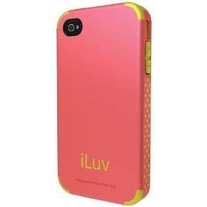  iLuv Regatta Dual Layer Case for iPhone 4S (Pink/Yellow 