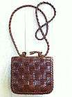 cem brazil made small woven leather handbag purse expedited shipping