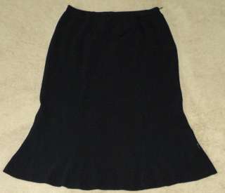 BCBG Max Azria Black Knit Stretch Skirt M  
