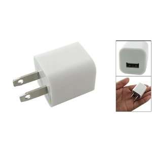   US Plug USB Port AC Power Adapter White for iPhone 4 4G: Electronics