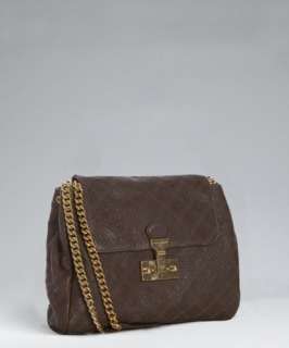 Marc Jacobs taupe quilted leather Sullivan shoulder bag