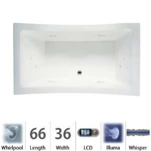 Jacuzzi ALL6636 WCR 5IW W White Allusion 66 x 36 Allusion Drop In 