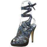 Unlisted Womens Shelf Aware Snake Fabric Sandal   designer shoes 