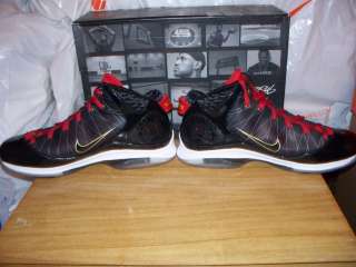 RARE DS Nike Air Lebron VII 7 PS Black White Red Gold Ice 13 concord 