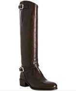 Charles David brown leather Rumbler tall riding boots vs. Dsquared2 