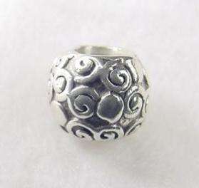 Authentic Pandora Bracelet Charm Sterling Silver .925 Swirl Heart Bead 