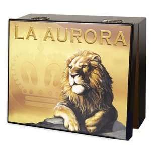  La Aurora Preferidos Logo Cigar Humidor 20 Capacity: Home 
