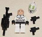 LEGO STAR WARS CLONE TROOPER MINIFIG SAND GREEN MARKING CUSTOM GUN 