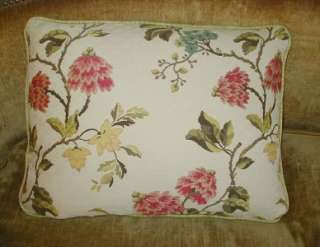 Scalamandre Floral Lampas Fabric Designer Custom Throw Pillow 1 New 