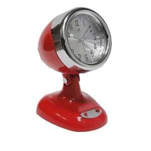    La Crosse Retro Spot Light Table Alarm Clock   Red