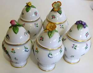 Choose a spice jar or lid Franklin Mint Cordon Bleu porcelain pot 