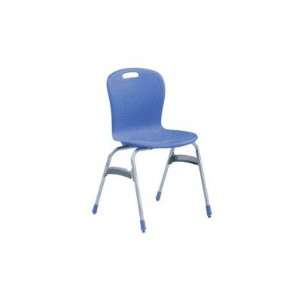  Sage Series 18 Plastic Classroom Glides Chair Flame 