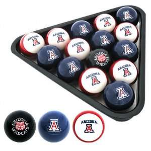  Arizona Wildcats College Logo Pool Balls Set Sports 