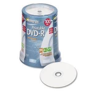  Memorex White Inkjet Printable 16X DVD R Media 200 Pack in 