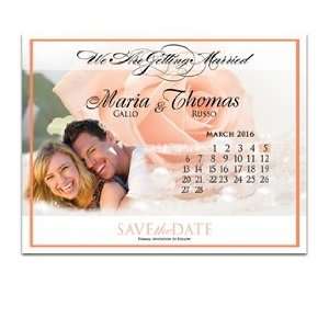   175 Save the Date Cards   Peach Rose n Pearls