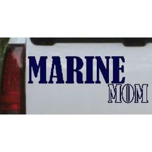 Navy 34in X 13.0in    Marine Mom Military Car Window Wall Laptop Decal 